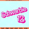 Schwarbie Barbie 12 SVG, Schwarbie 12 SVG, Kyle Schwarber SVG, Philadelphia Phillies MLB SVG