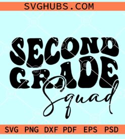 Second grade squad SVG, 2nd Grade Squad Svg, Second Grade Svg, Back To School Svg