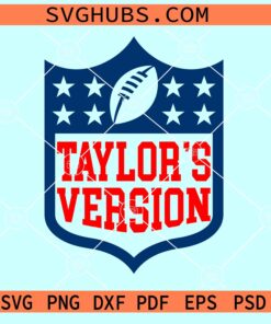 Taylor's Version football SVG, Travis and Taylor SVG, Swifty Football SVG