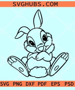 Thumper rabbit SVG, Thumper SVG, Disney Character SVG, Bambi bunny SVG