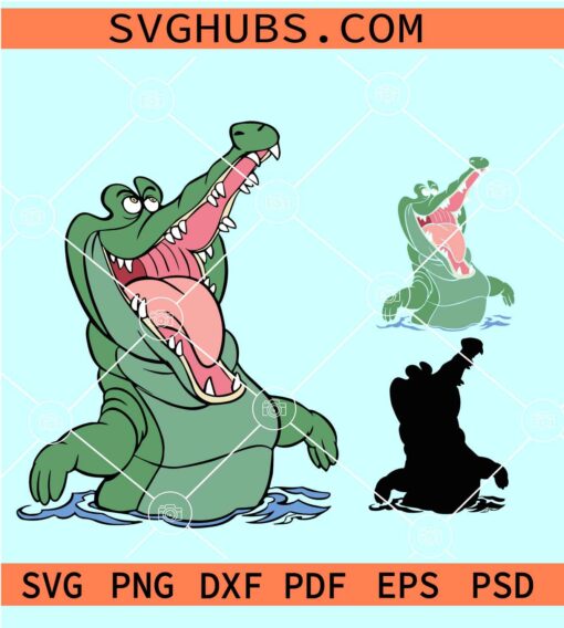 Tick-Tock the Crocodile SVG, Peter Pan SVG, Disneyland Crocodile SVG