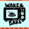 Wake and bake Turkey SVG, Wake Bake SVG, Thanksgiving turkey SVG