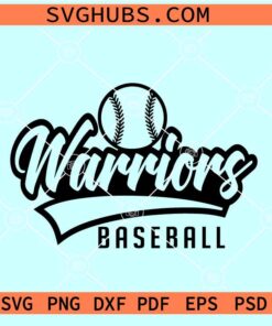 Warrior Baseball SVG, Warrior Baseball Team SVG, Houston Warriors Baseball SVG