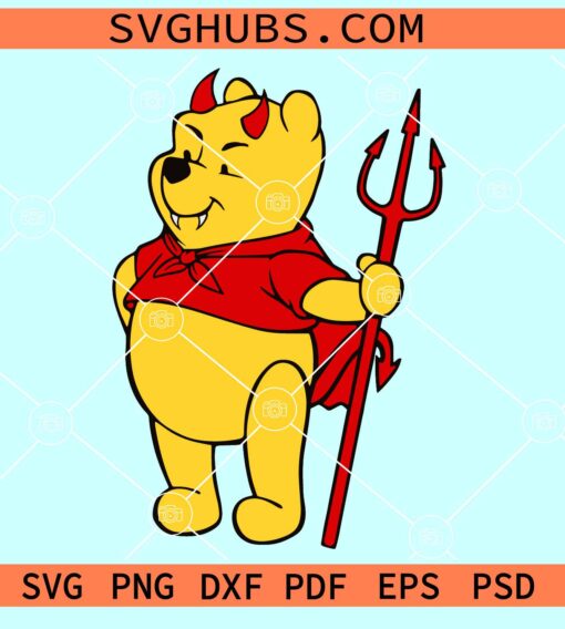 Winnie Pooh Halloween SVG, Winnie Halloween svg, Winnie The Pooh SVG