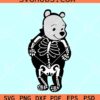 Winnie the Pooh Skeleton Halloween SVG, Winnie Pooh Halloween SVG