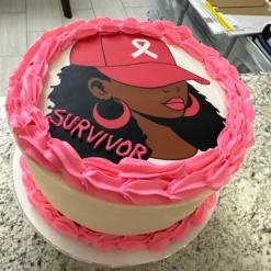Breast Cancer Black Woman Cap SVG, Black Woman Cancer Survivor svg