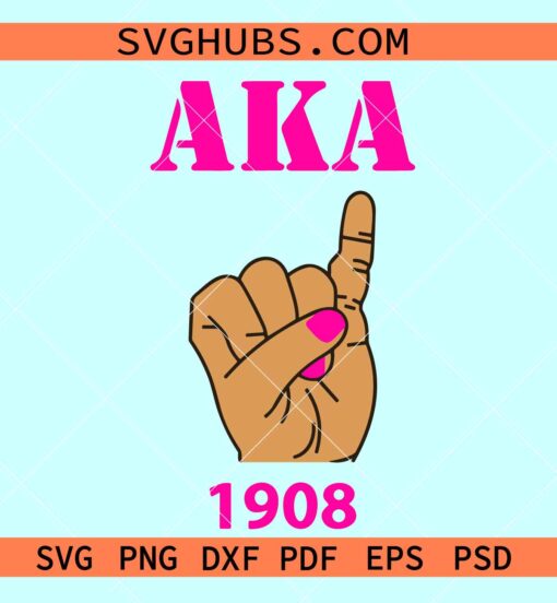 Alpha Kappa Alpha Skee Wee SVG, AKA 1908 svg, AKA sorority svg