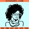 Black woman afro diva SVG