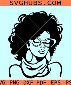 Black woman afro diva SVG