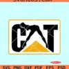 CAT caterpillar girl SVG, CAT logo woman svg, CAT woman SVG