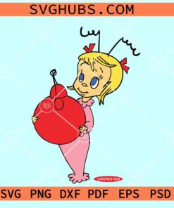 Cindy Lou Who svg, Christmas girl SVG, Whiville Christmas SVG, Grinch Cindy SVG