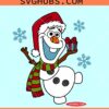 Cute Christmas Olaf SVG, Olaf Frozen Christmas Svg, Frozen Christmas Svg