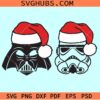 Darth Vader Christmas svg, Darth Vader with Santa hat SVG, merry sithmas SVG