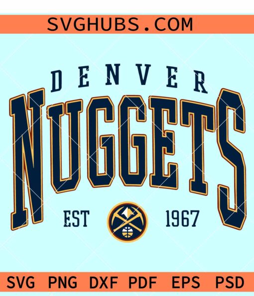 Denver Nuggets SVG, Nuggets basketball SVG, NBA Denver nuggets SVG