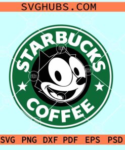 Felix the Cat Starbucks Coffee SVG, Felix the Cat SVG, Starbucks Coffee SVG