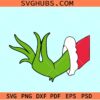Grinch Hand SVG, Grinch hand PNG, Grinch Christmas hand svg, Grinch ornament svg