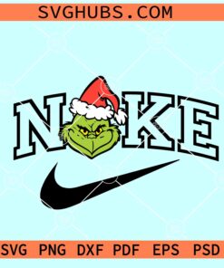 Grinch Nike Logo SVG, Nike Grinch SVG, Nike Logo Svg, Grinch Svg