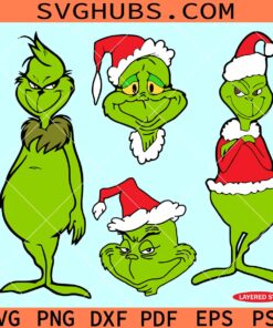 Grinch SVG bundle, Grinch Christmas svg, cricut Grinch svg, Grinch png bundle