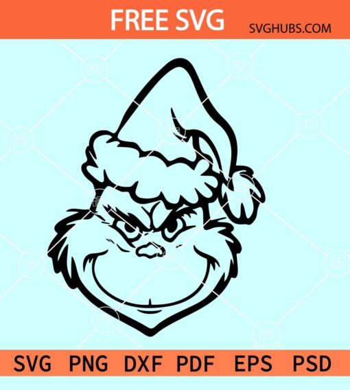 Grinch face SVG free, Christmas Grinch SVG free, Grinch SVG free