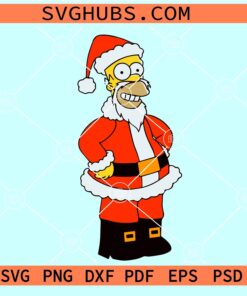 Homer Simpsons Christmas SVG