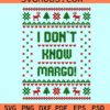 I Don’t Know Margo Svg