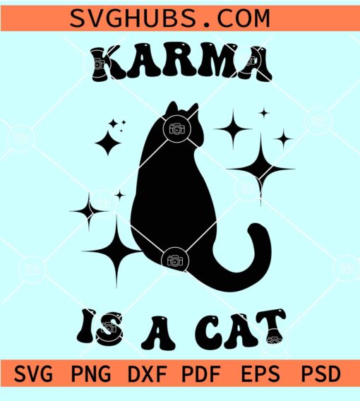 Karma is a cat SVG