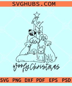 Merry Woofmas SVG, Christmas dog SVG, Pet Christmas SVG