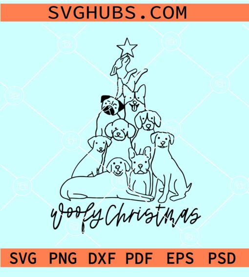 Merry Woofmas SVG, Christmas dog SVG, Pet Christmas SVG