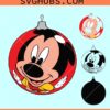 Mickey Christmas ornament SVG, Mickey ornament SVG, Mickey Christmas Gift SVG