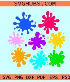 Paint Splatter SVG bundle
