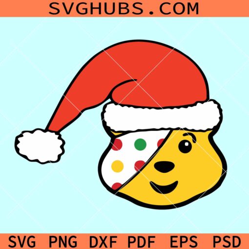 Pudsey bear Christmas SVG, Pudsey Bear Svg, Children In Need Svg