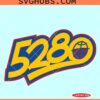Retro 5280 Denver Nuggets SVG, Nuggets basketball SVG
