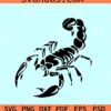 Scorpion silhouette SVG, Scorpion SVG files, Scorpion vector files