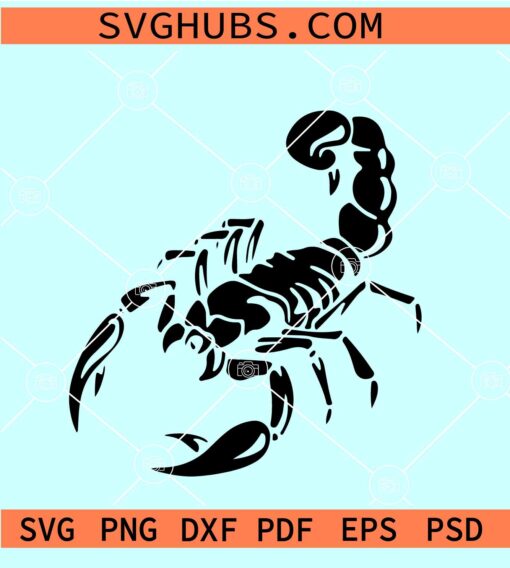 Scorpion silhouette SVG, Scorpion SVG files, Scorpion vector files
