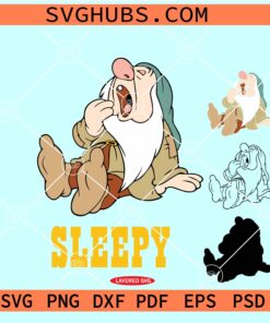 Sleepy dwarf SVG, Seven dwarfs SVG, Vacay mode SVG, Disney SVG