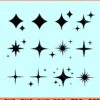 Sparkle stars SVG bundle