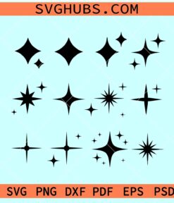 Sparkle stars SVG bundle