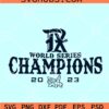 Texas Rangers World Series 2023 SVG
