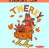 Twerkey Funny Thanksgiving Turkey SVG, Twerky Turkey butt SVG