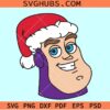 Buzz Lightyear with Santa Hat Svg, Toy Story Christmas svg, Christmas svg files