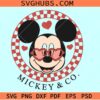 Checkered Mickey Valentine SVG, Mickey Mouse Valentine svg, Valentine svg files
