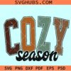 Cozy season retro vintage SVG, cozy season svg, autumn svg, sweatshirt svg