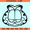 Garfield face SVG, Garfield cartoon SVG, Garfield png