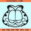 Garfield face SVG, Garfield cartoon SVG, Garfield png