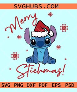 Merry Stitchmas Svg, Merry Christmas Stitch svg, Stitch Christmas svg, Disney Christmas svg