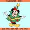 Mickey Mouse Christmas tree SVG, Disney Christmas svg, Mickey Mouse Christmas svg