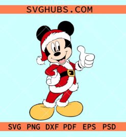 Mickey Santa Claus SVG, Christmas Mickey SVG, Disney Christmas svg