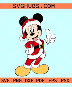 Mickey Santa Claus SVG, Christmas Mickey SVG, Disney Christmas svg