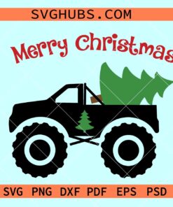 Monster truck Christmas SVG, boys Christmas svg, kids Christmas svg