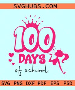 100 Days of School Barbie svg, Barbie school day svg